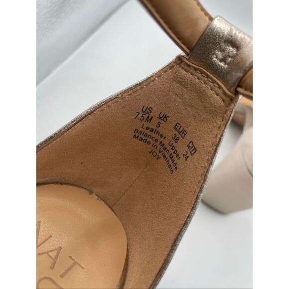 Naturalizer Joy Dress Sandal Light Bronze Leather 7.5 - Picture 8 of 10